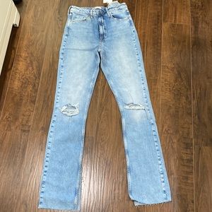 Zara Slim Flare High Rise Size 6